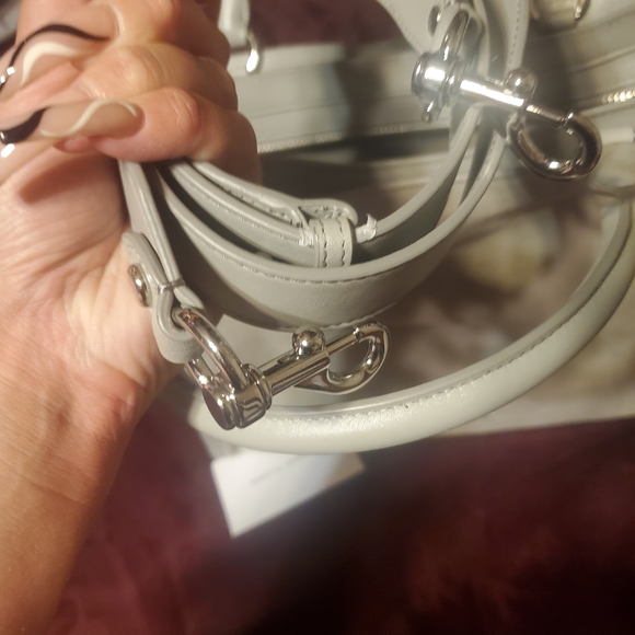 New ☆ Vintage. Rebecca Minkoff Lg. Bedford Satchel Brand New in Perla - Picture 4 of 9